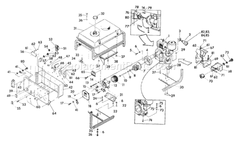Page A Diagram and Parts List for 5552-0  Briggs and Stratton Generator